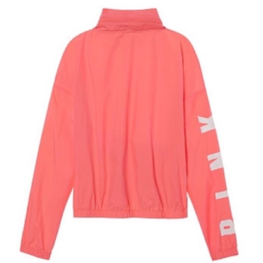 Victoria's Secret Pink Anorak / Windbreaker PINK & WHITE NWOT Sz.S MSRP: $98.00 - Picture 3 of 12
